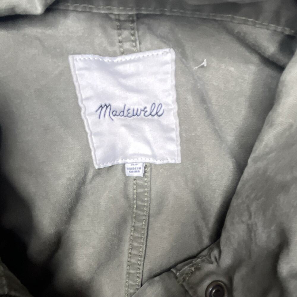 Madewell Surplus Jacket Olive Green Utility Field Coat Size XS - Picture 2 of 7